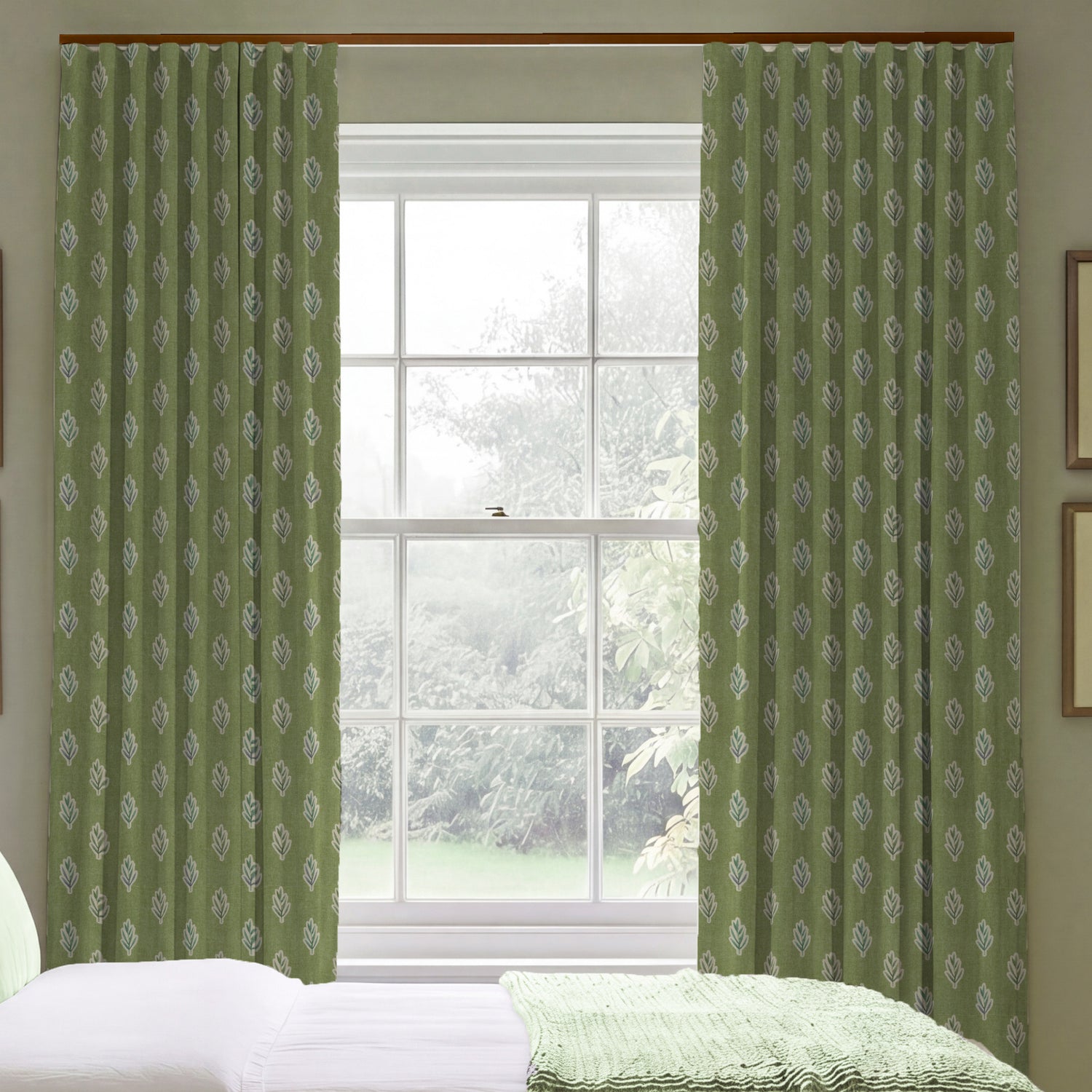 ANTE DECOR Hidcote Made To Measure Curtains Pistachio