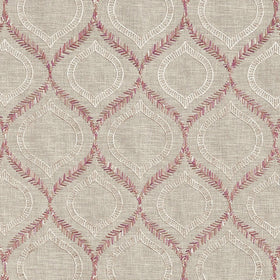 Prestigious Textiles Powell Embroidered Fabric Rose