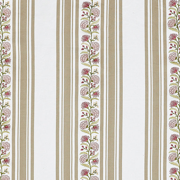 Prestigious Textiles Wyndley Embroidered Fabric Rose