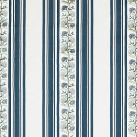 Prestigious Textiles Wyndley Embroidered Fabric Navy