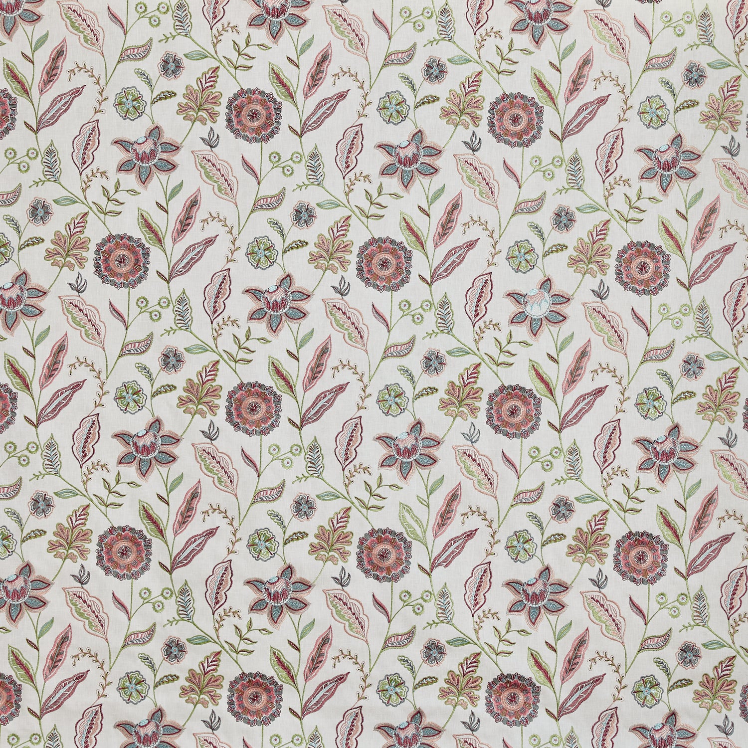 Prestigious Textiles Amisha Embroidered Fabric Lotus