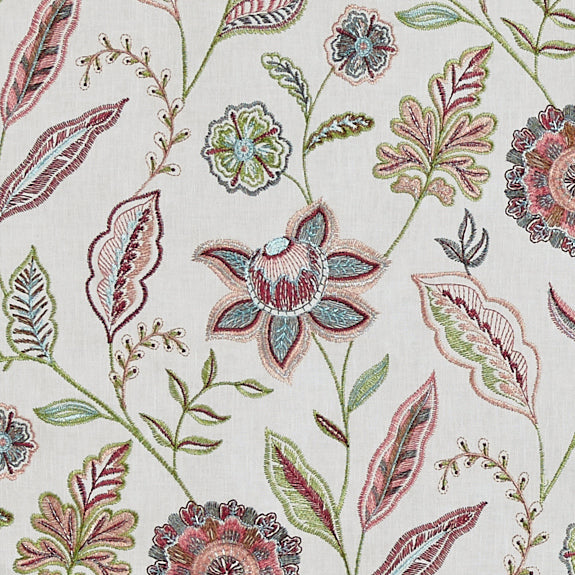 Prestigious Textiles Amisha Embroidered Fabric Lotus