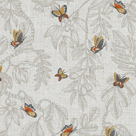 Prestigious Textiles Melati Embroidered Fabric Slate