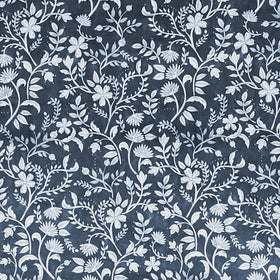 Prestigious Textiles Brunei Printed Fabric Cobalt