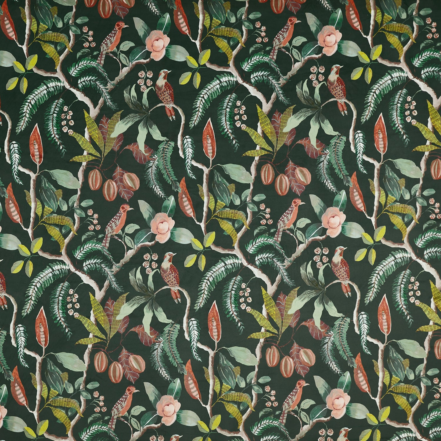 Prestigious Textiles Sumatra Printed Fabric Emerald