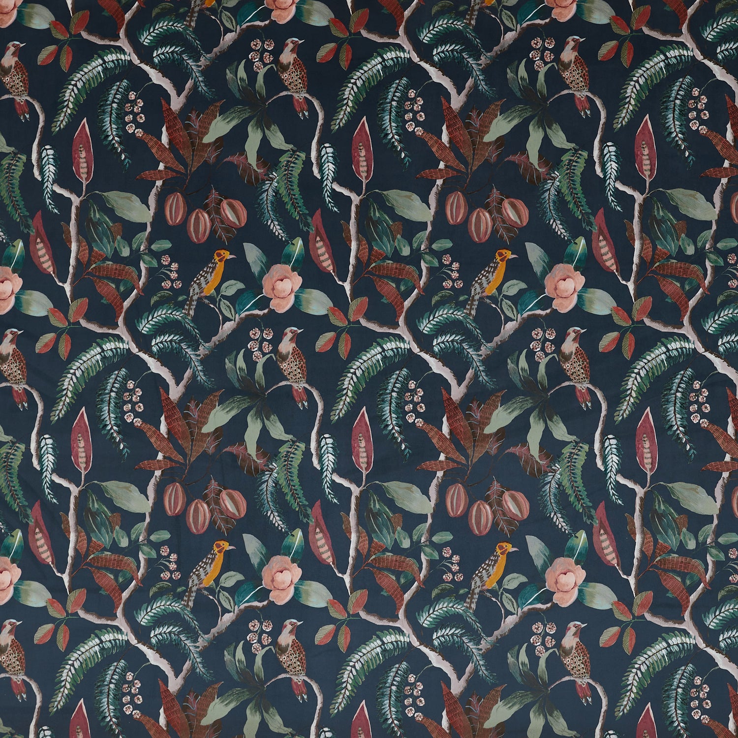 Prestigious Textiles Sumatra Printed Fabric Cobalt