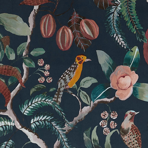 Prestigious Textiles Sumatra Printed Fabric Cobalt
