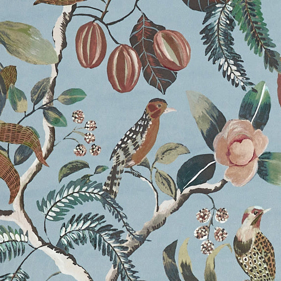 Prestigious Textiles Sumatra Printed Fabric Slate
