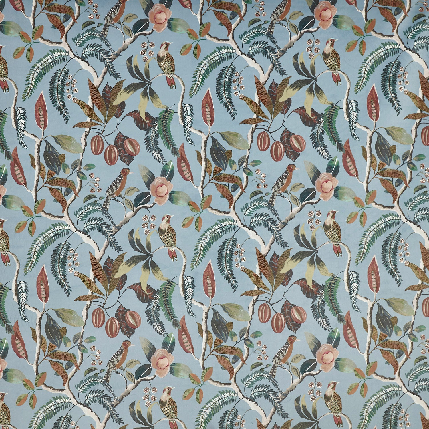 Prestigious Textiles Sumatra Printed Fabric Slate
