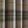 Catherine Lansfield Brushed Woven Glencoe Check Ready Made Eyelet Curtains Green