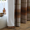 Catherine Lansfield Brushed Woven Glencoe Check Ready Made Eyelet Curtains Terracotta
