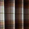 Catherine Lansfield Brushed Woven Glencoe Check 46 x 84 Ready Made Eyelet Door Curtain Terracotta