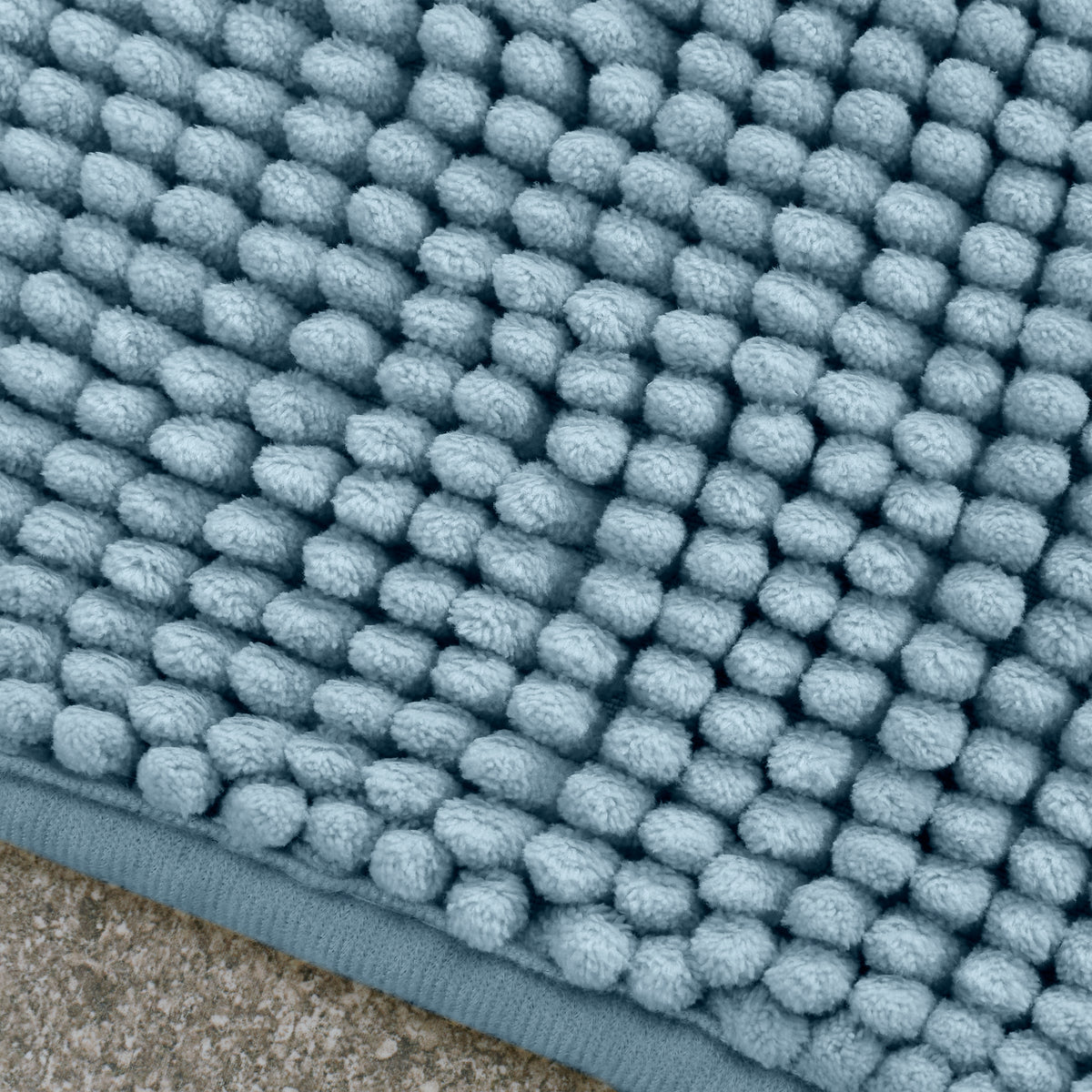 Catherine Lansfield Bobble Super Soft Bath Mat Blue