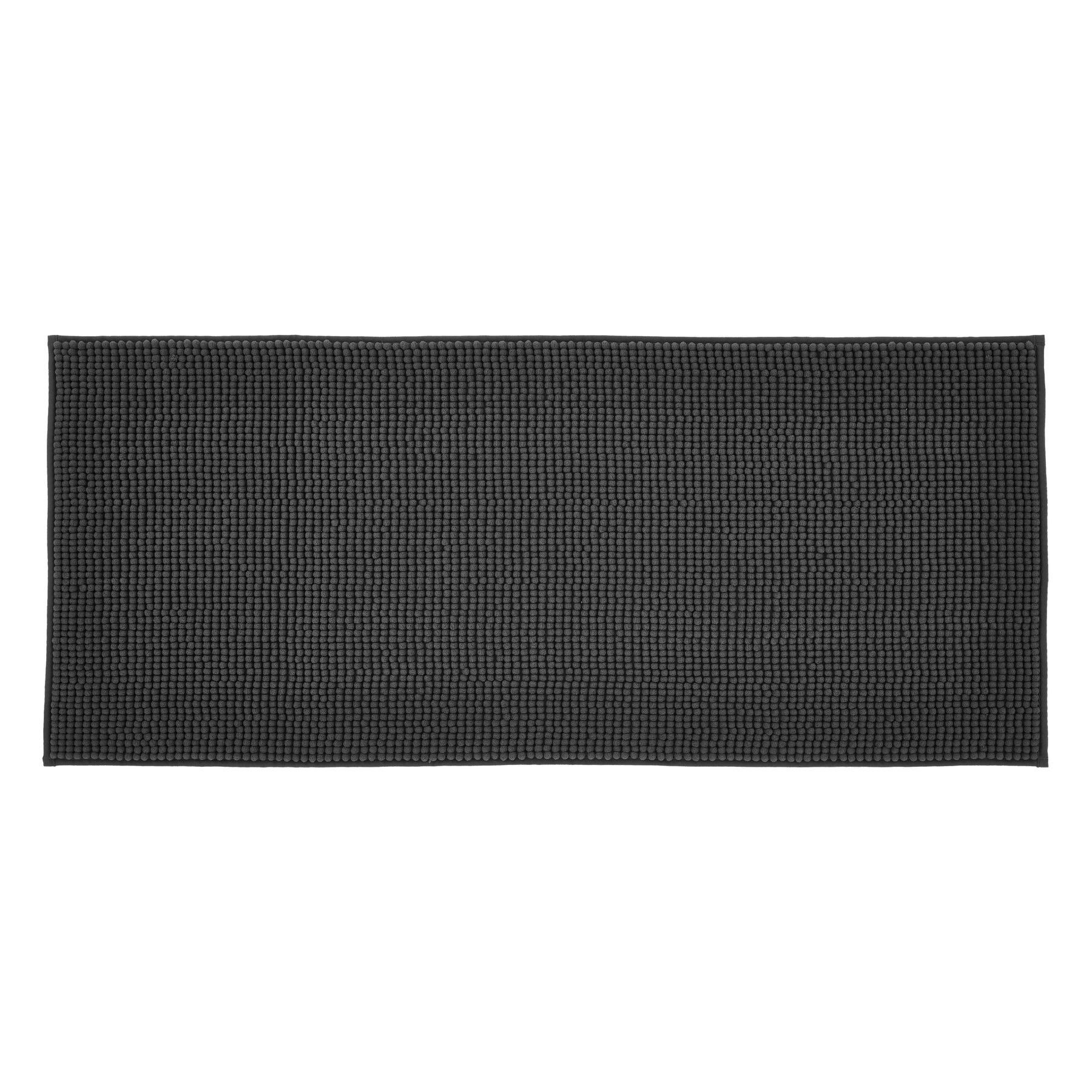 Catherine Lansfield Bobble 50cm x 120cm Runner Bath Mat Charcoal