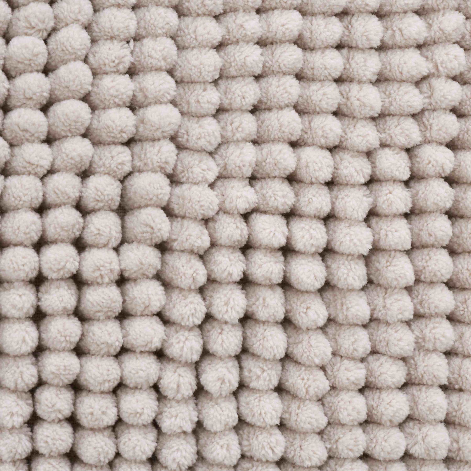 Catherine Lansfield Bobble 50cm x 120cm Runner Bath Mat Natural
