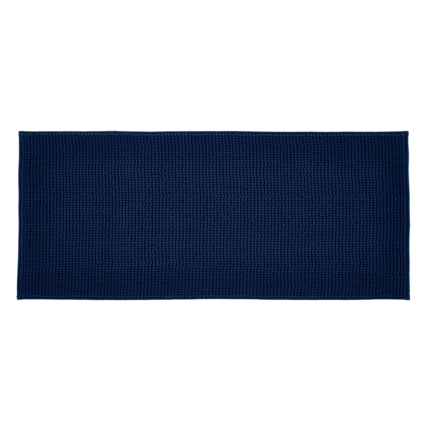 Catherine Lansfield Bobble 50cm x 120cm Runner Bath Mat Navy