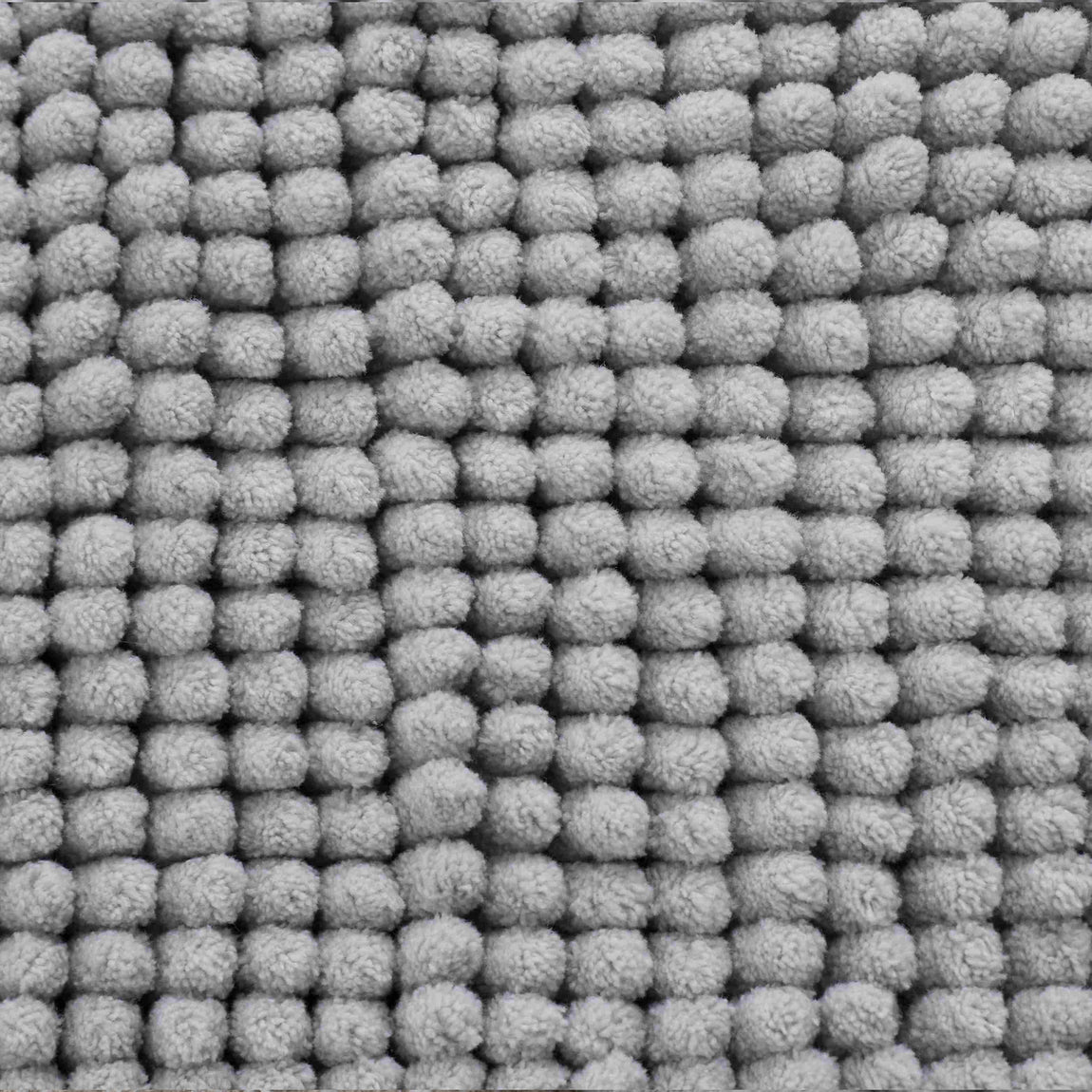 Catherine Lansfield Bobble 50cm x 120cm Runner Bath Mat Silver