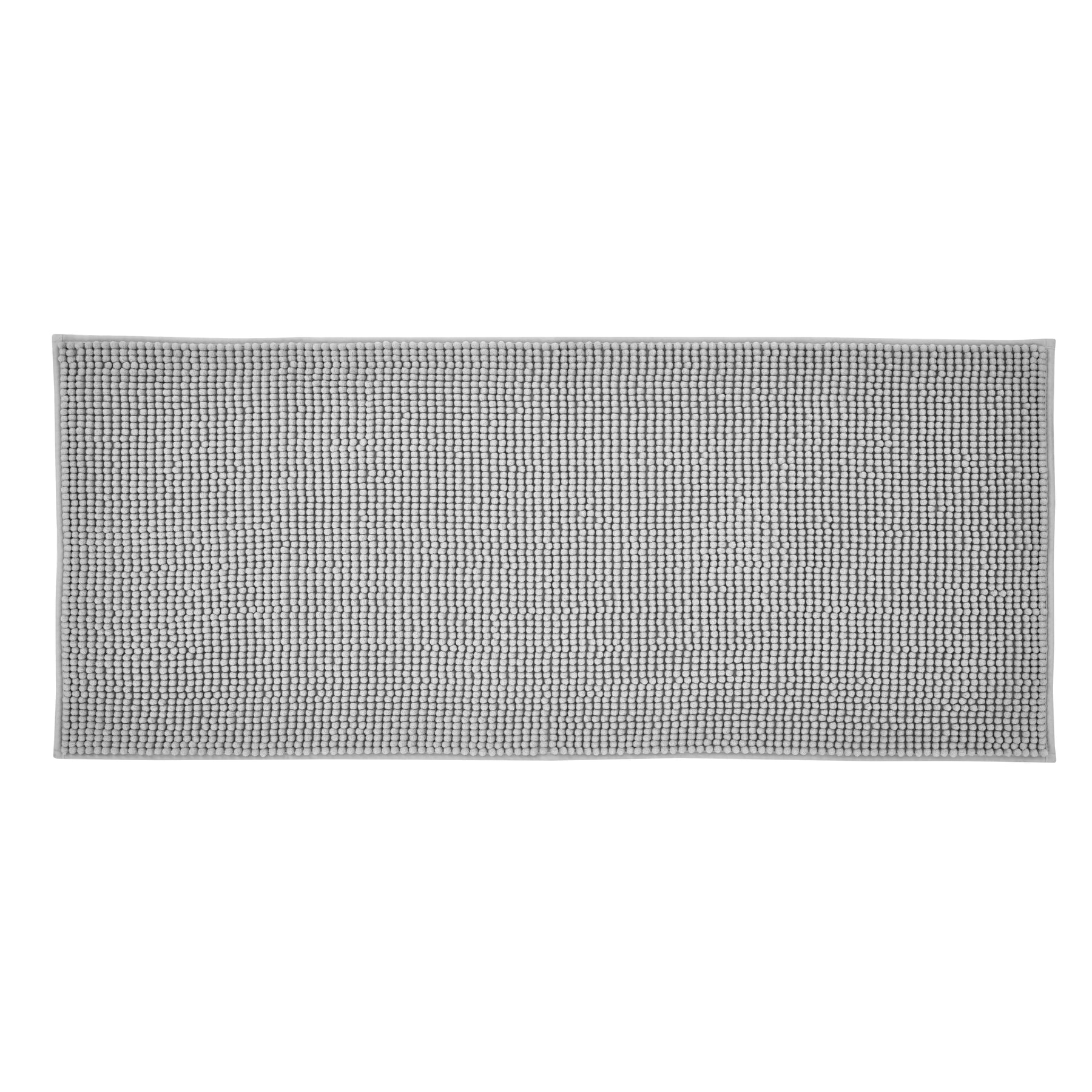 Catherine Lansfield Bobble 50cm x 120cm Runner Bath Mat Silver