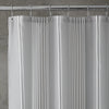 Catherine Lansfield Textured Stripe Shower Curtain Grey