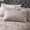 Catherine Lansfield Damask Jacquard Duvet Cover Bedding Set Champagne