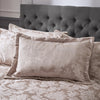 Catherine Lansfield Damask Jacquard Pair Pillow Protectors Champagne