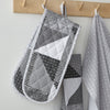Catherine Lansfield Larsson Geo Oven Glove Grey