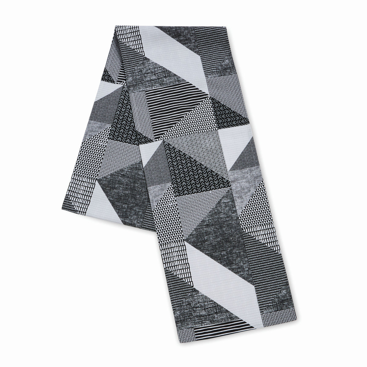 Catherine Lansfield Larsson Geo 33cm x 220cm Runner Grey