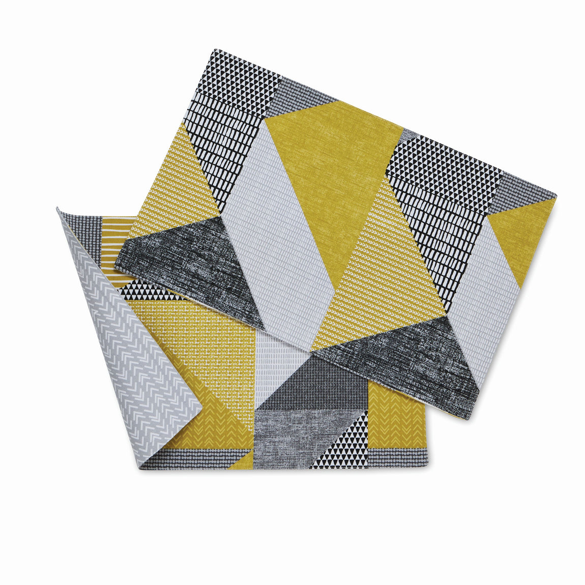 Catherine Lansfield Larsson Geo Two x Placemats Ochre