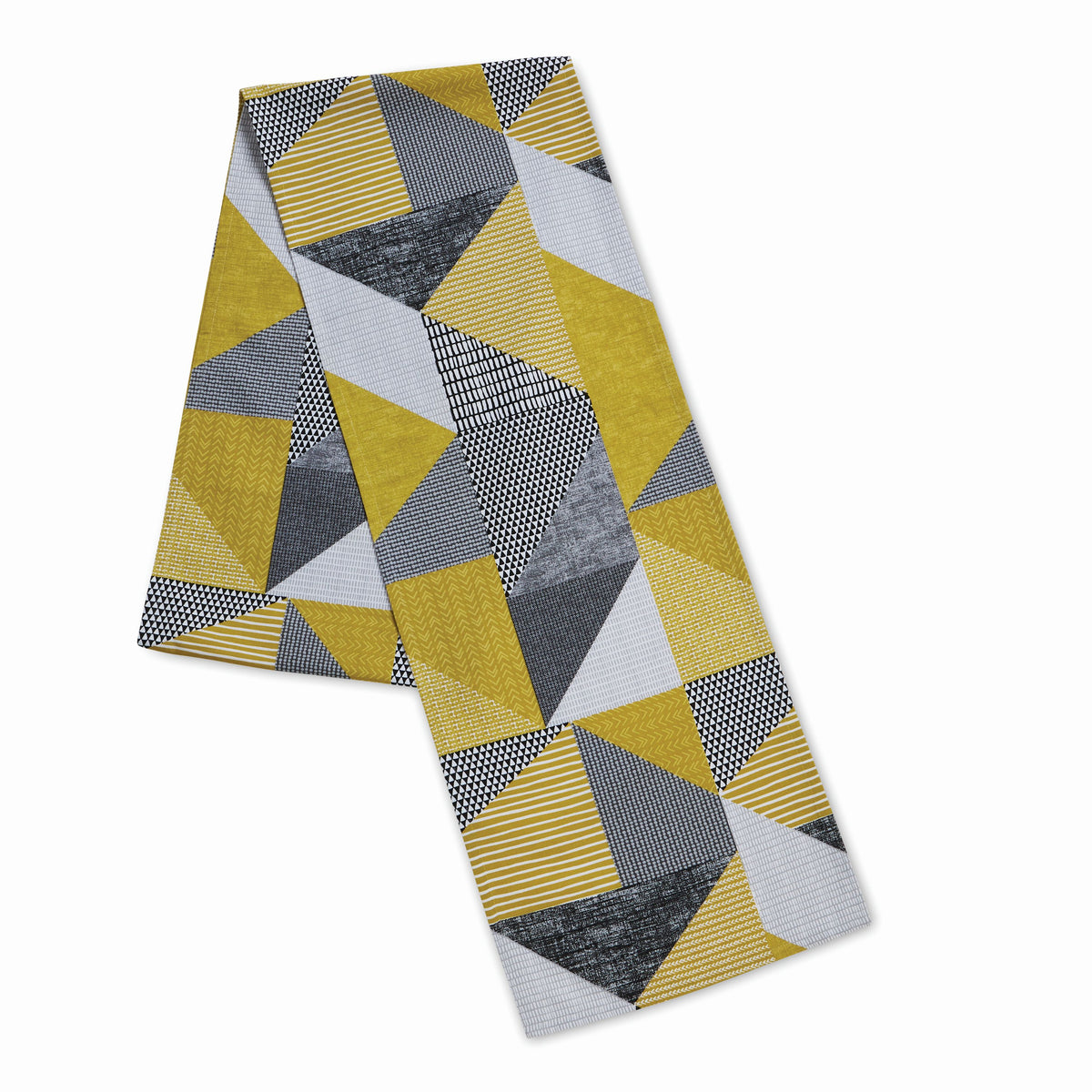 Catherine Lansfield Larsson Geo 33cm x 220cm Runner Ochre