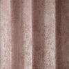 Catherine Lansfield Crushed Velvet Ready Made Eyelet Curtains Blush