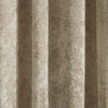 Catherine Lansfield Crushed Velvet Ready Made Eyelet Curtains Natural