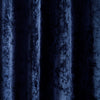 Catherine Lansfield Crushed Velvet Ready Made Eyelet Curtains Navy