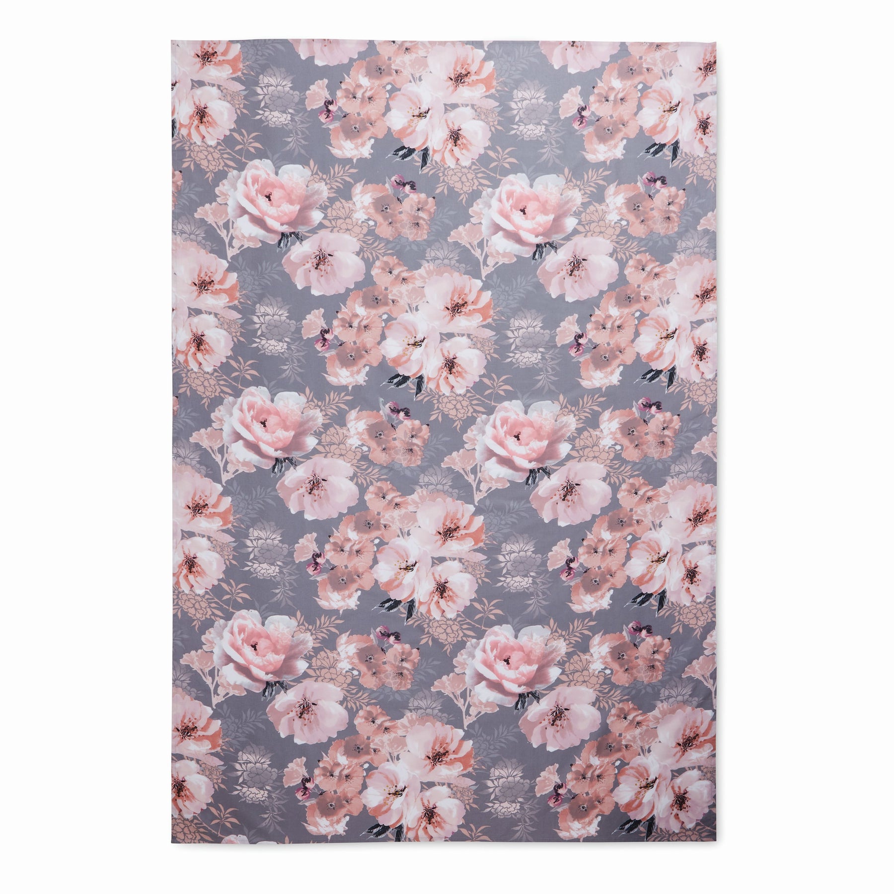 Catherine Lansfield Dramatic Floral Table Cloth Grey