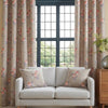 Penelope Ready Made Eyelet Curtains Coral 66 x 72