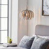 Delphine Pendant Light Silver Leaf