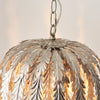Delphine Pendant Light Silver Leaf