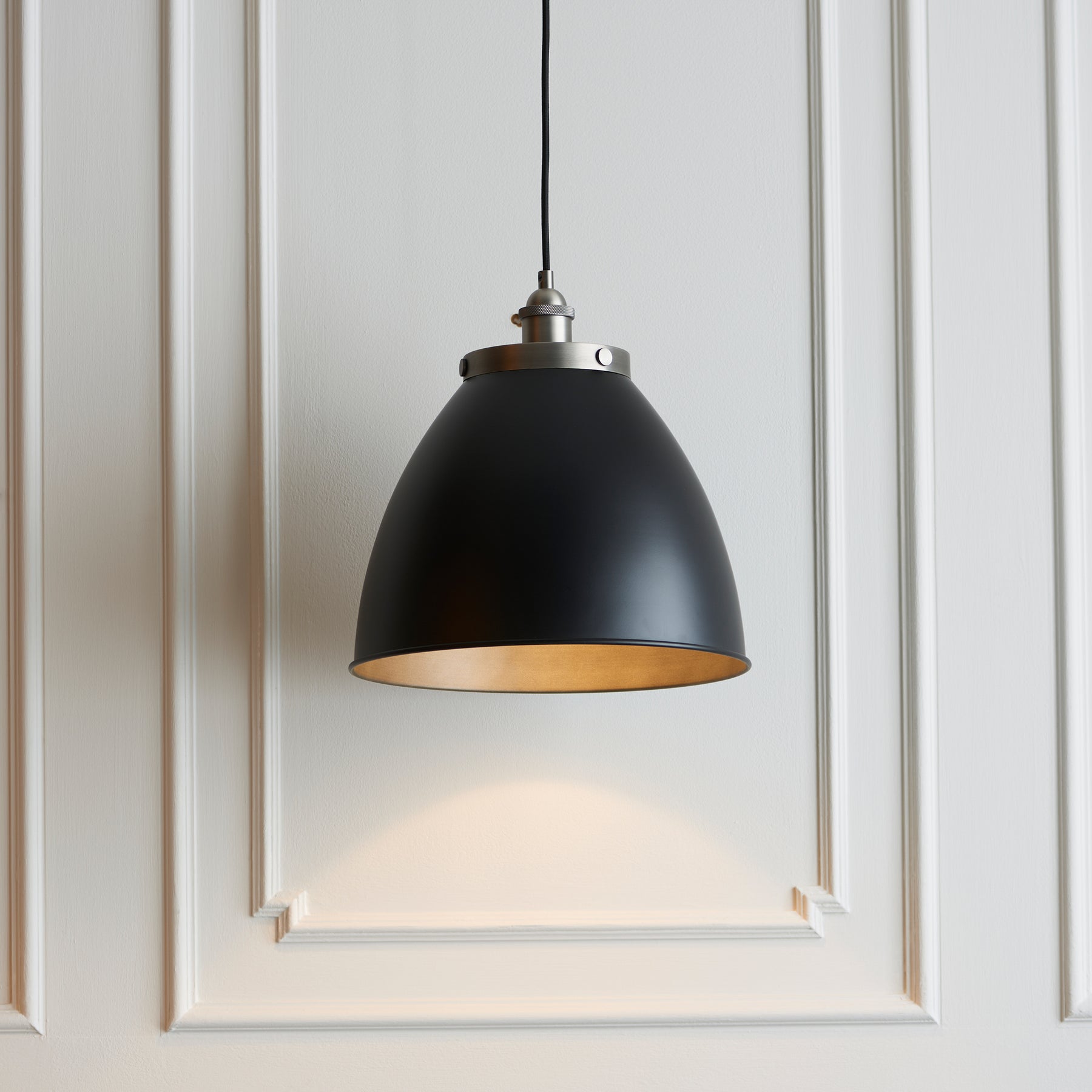 Franklin Large Pendant Light Black Pewter