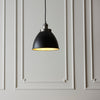 Franklin Small Pendant Light Black Pewter