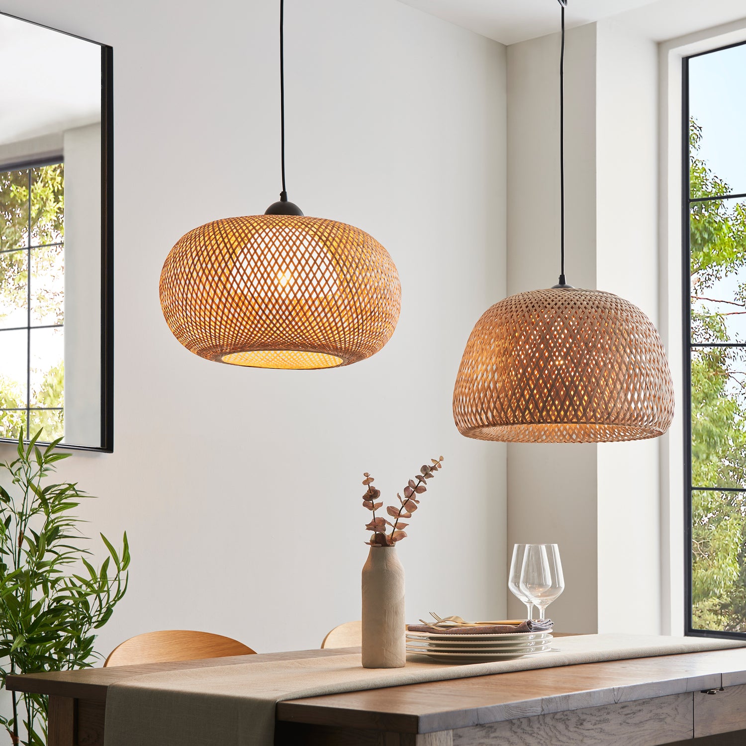 Bali Globe Pendant Light Natural