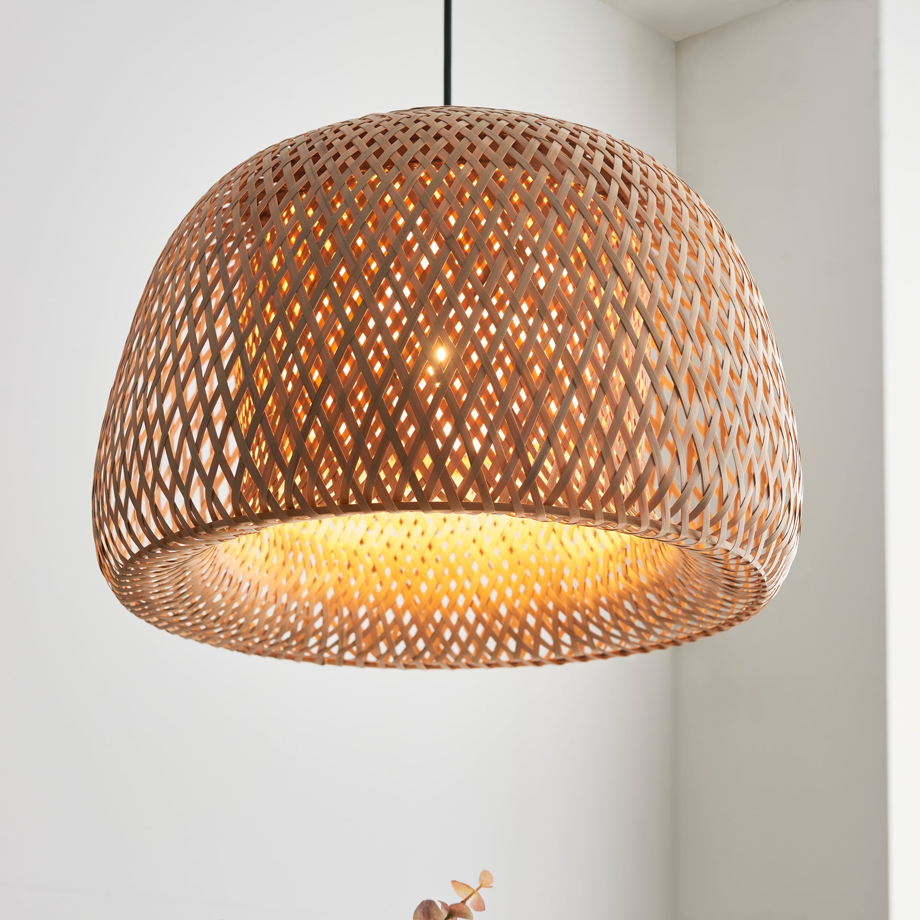 Bali Dome Pendant Light Natural