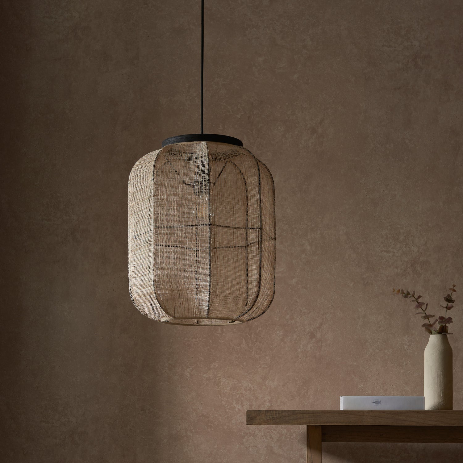 Zaire 1 Small Pendant Light Natural