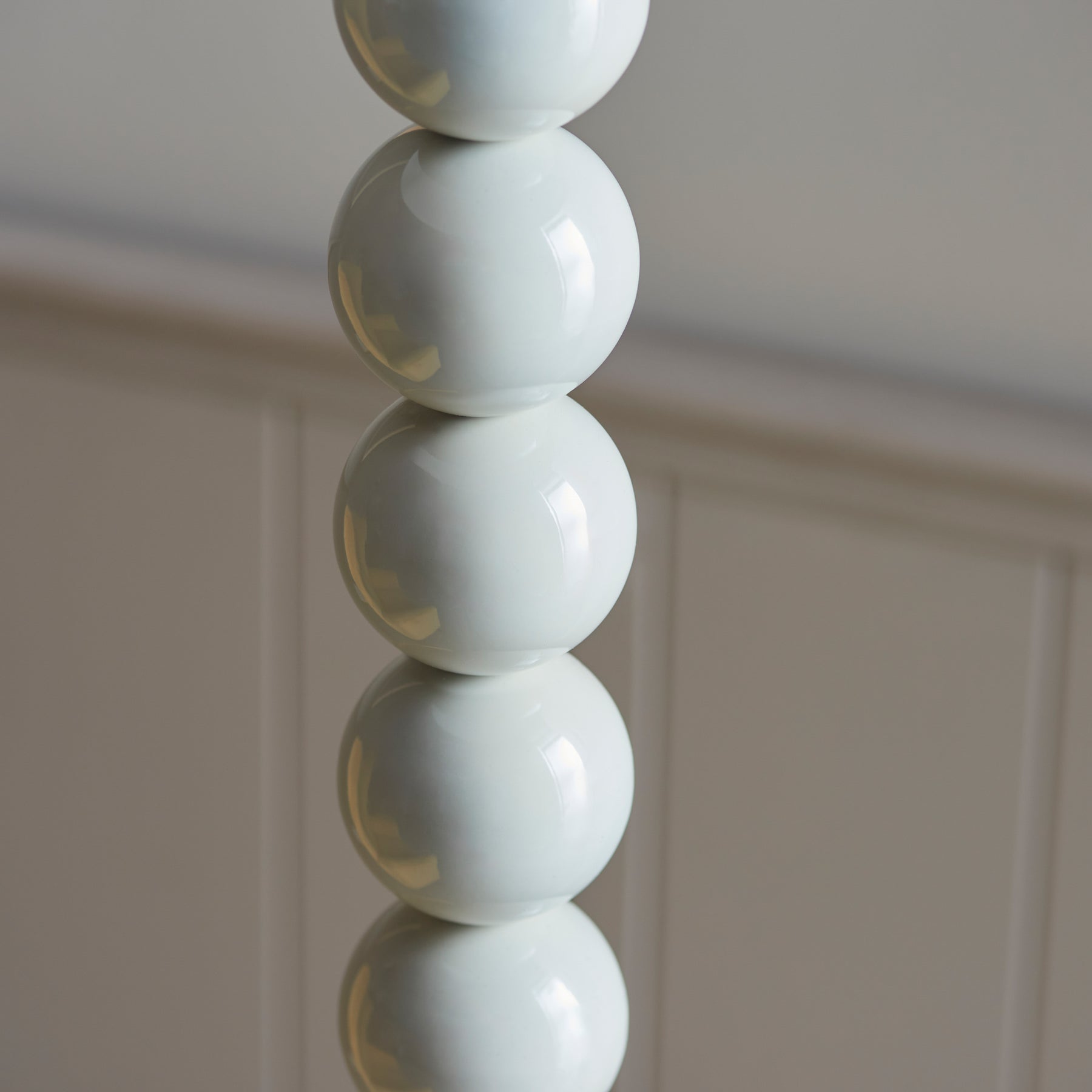 Higgledy 132cm Base Only Floor Lamp Gloss Almond White