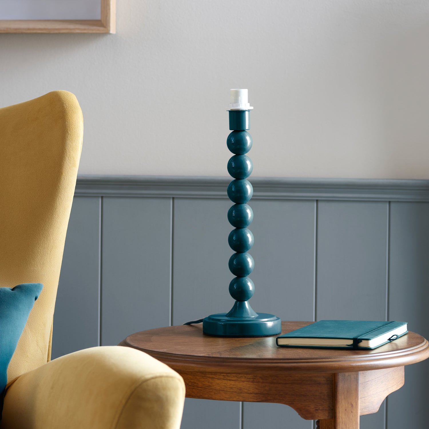 Higgledy 36cm Base Only Table Lamp Gloss Marlin Blue