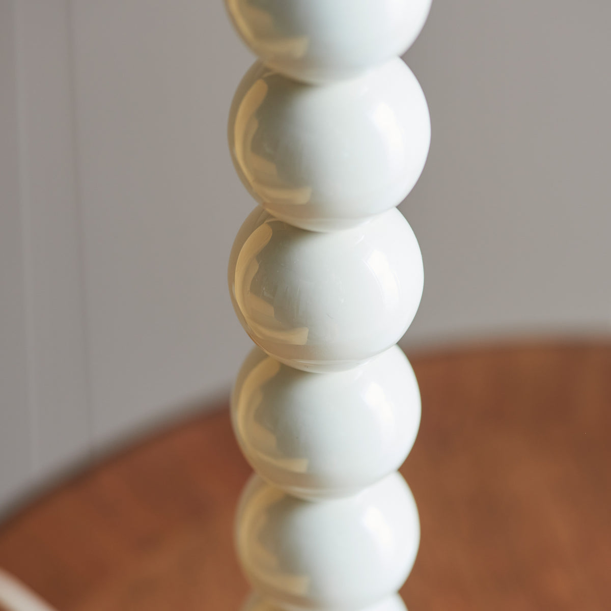Higgledy 36cm Base Only Table Lamp Gloss Almond White