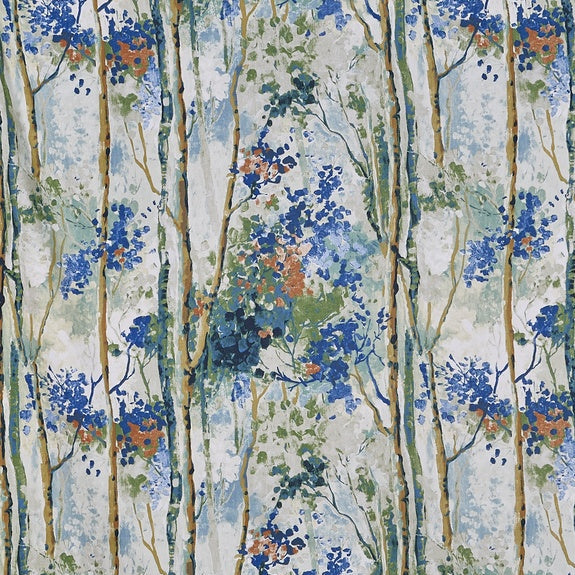 Prestigious Textiles Silver Birch Fabric Sapphire
