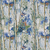 Prestigious Textiles Silver Birch Fabric Sapphire