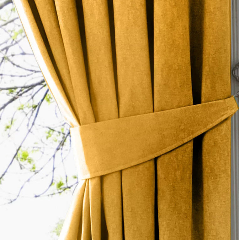 Dijon Pair of Tiebacks Ochre