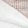 Woven Faux Mohair 130cm x 160cm Reversible Sherpa Throw Natural