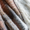 Check 130cm x 160cm Faux Mohair Sherpa Reverse Throw Natural