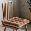 Cotton 43cm x 43cm Velvet Seatpad Tan